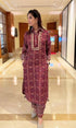 Red Blue Pathani Set